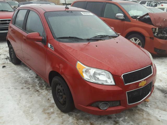 KL1TD6DE8AB091638 - 2010 CHEVROLET AVEO LS RED photo 1