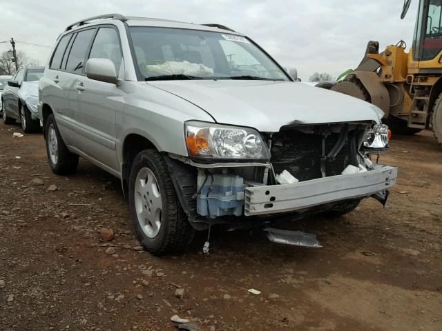 JTEEP21A460171777 - 2006 TOYOTA HIGHLANDER SILVER photo 1