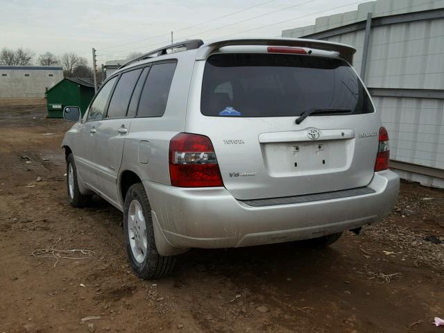 JTEEP21A460171777 - 2006 TOYOTA HIGHLANDER SILVER photo 3