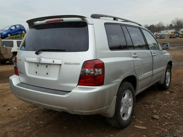 JTEEP21A460171777 - 2006 TOYOTA HIGHLANDER SILVER photo 4