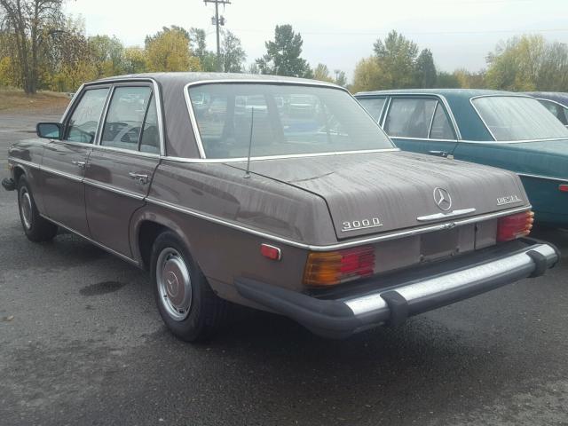 11511412036528 - 1976 MERCEDES-BENZ 300 BROWN photo 3