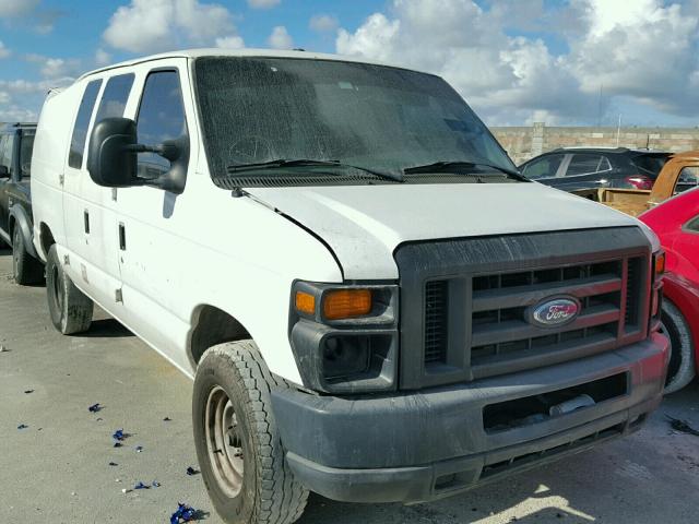 1FTSE34L98DA03483 - 2008 FORD ECONOLINE WHITE photo 1