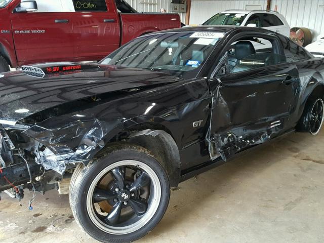 1ZVHT82H895109492 - 2009 FORD MUSTANG GT BLACK photo 10