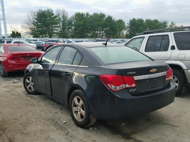 1G1PF5SC8C7275606 - 2012 CHEVROLET CRUZE LT BLACK photo 3