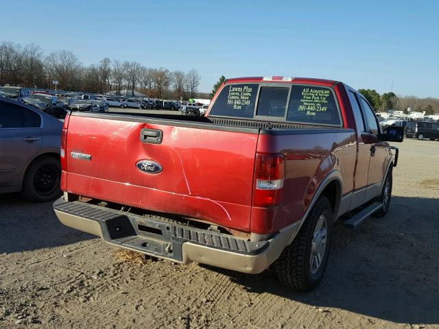 1FTPX12528FA21241 - 2008 FORD F150 RED photo 4