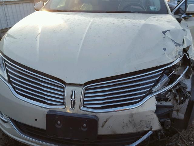 3LN6L2JK2ER812626 - 2014 LINCOLN MKZ BEIGE photo 7