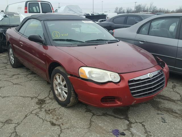 1C3EL75R16N259478 - 2006 CHRYSLER SEBRING GT RED photo 1