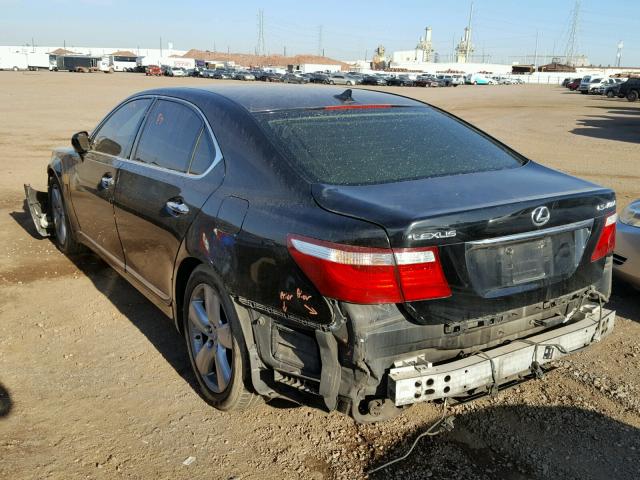 JTHGL46F285027044 - 2008 LEXUS LS 460L BLACK photo 3