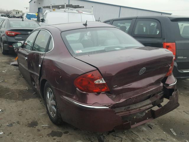 2G4WC582971206805 - 2007 BUICK LACROSSE C BURGUNDY photo 3