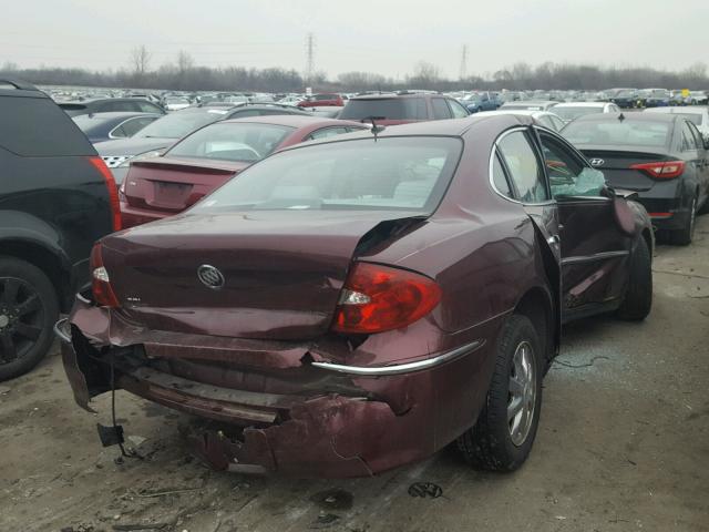 2G4WC582971206805 - 2007 BUICK LACROSSE C BURGUNDY photo 4