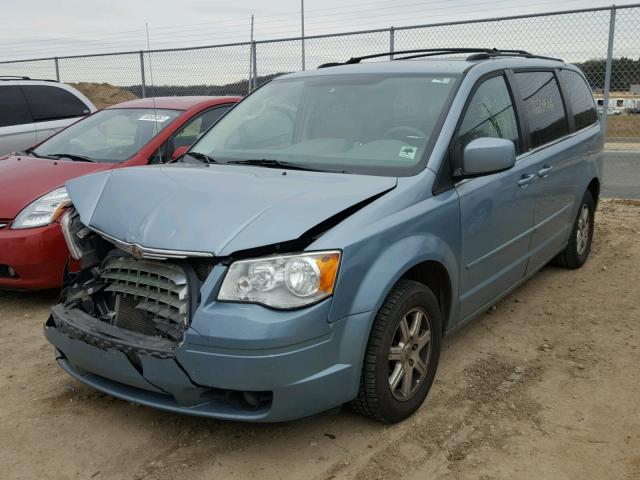 2A8HR54P18R821468 - 2008 CHRYSLER TOWN & COU BLUE photo 2