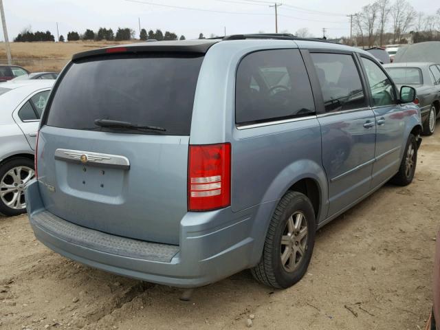 2A8HR54P18R821468 - 2008 CHRYSLER TOWN & COU BLUE photo 4