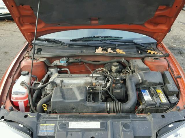 1G1JC12F947238048 - 2004 CHEVROLET CAVALIER ORANGE photo 7