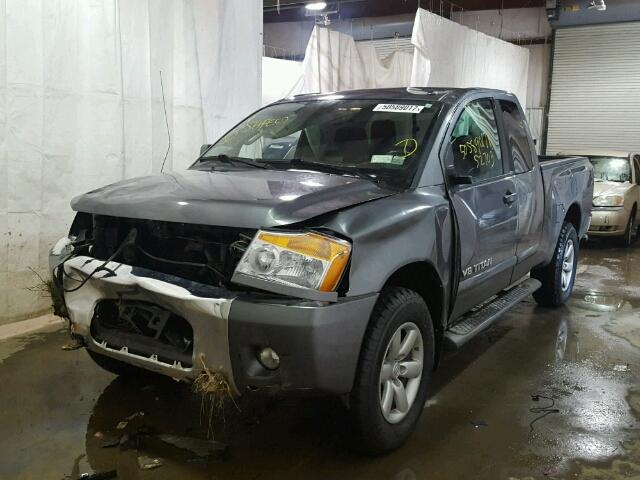 1N6AA0CCXEN506062 - 2014 NISSAN TITAN S GRAY photo 2