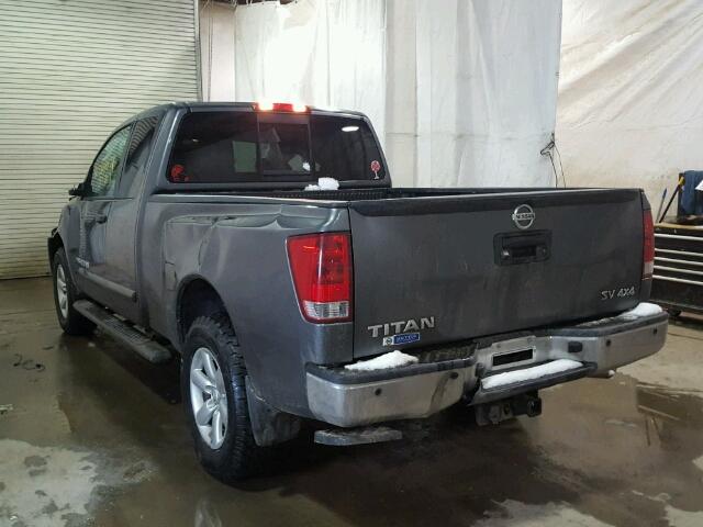 1N6AA0CCXEN506062 - 2014 NISSAN TITAN S GRAY photo 3