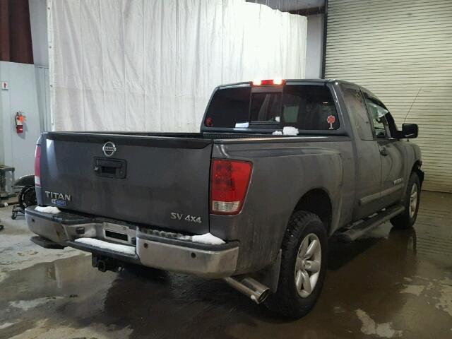 1N6AA0CCXEN506062 - 2014 NISSAN TITAN S GRAY photo 4