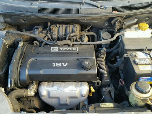 KL1TD66636B552905 - 2006 CHEVROLET AVEO BASE ნაცრისფერი ფოტო 7