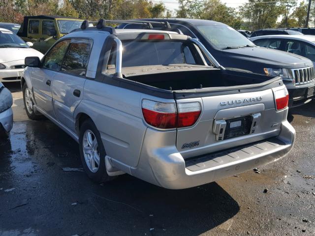 4S4BT62C037110970 - 2003 SUBARU BAJA SPORT SILVER photo 3