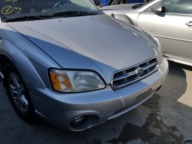 4S4BT62C037110970 - 2003 SUBARU BAJA SPORT SILVER photo 9