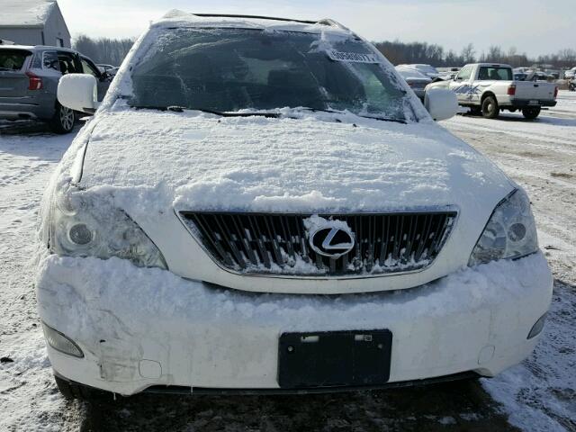 2T2HK31U97C005953 - 2007 LEXUS RX 350 WHITE photo 9