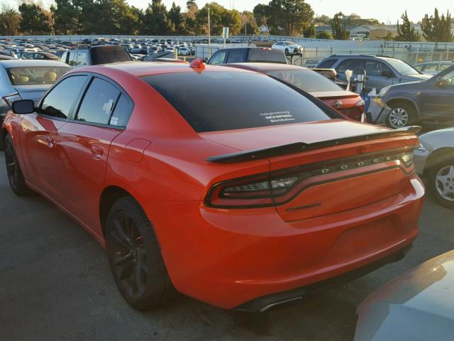 2C3CDXHG9HH539658 - 2017 DODGE CHARGER SX ORANGE photo 3