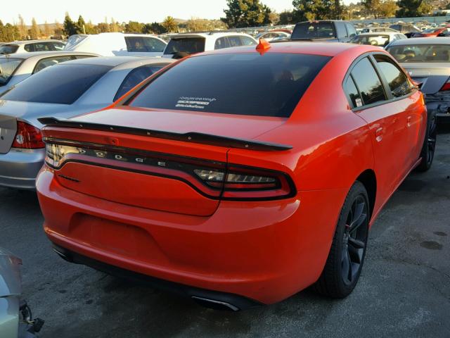 2C3CDXHG9HH539658 - 2017 DODGE CHARGER SX ORANGE photo 4