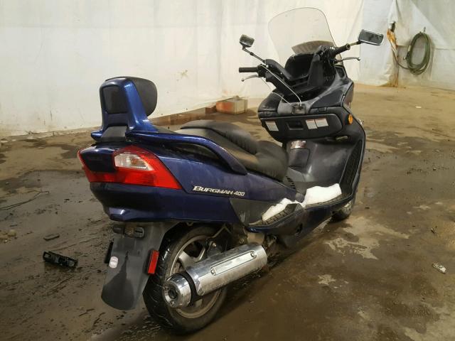 JS1CK43AX52102222 - 2005 SUZUKI AN400 K3 BLUE photo 4