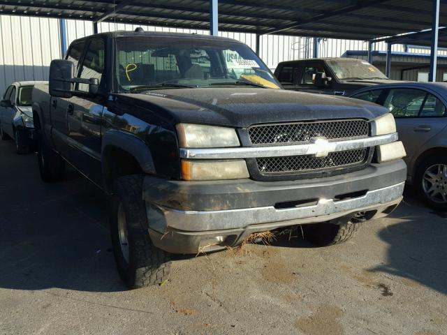 1GCHK23204F176121 - 2004 CHEVROLET SILVERADO BLACK photo 1