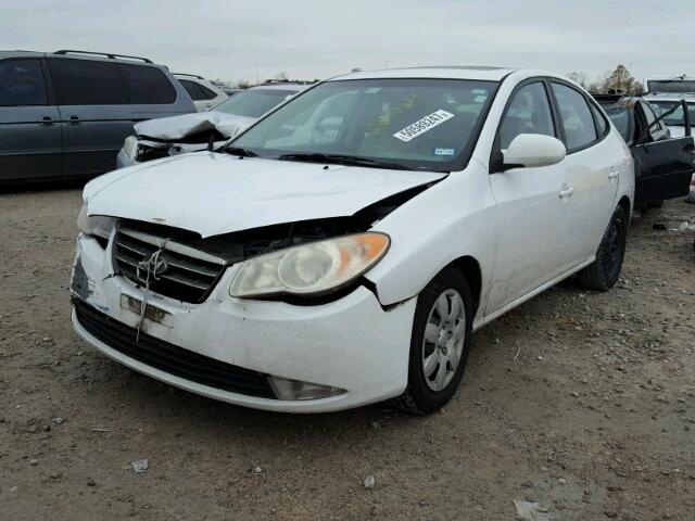 KMHDU46D78U380025 - 2008 HYUNDAI ELANTRA GL WHITE photo 2