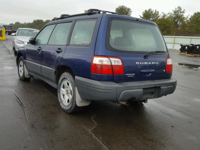 JF1SF63532H755476 - 2002 SUBARU FORESTER L BLUE photo 3