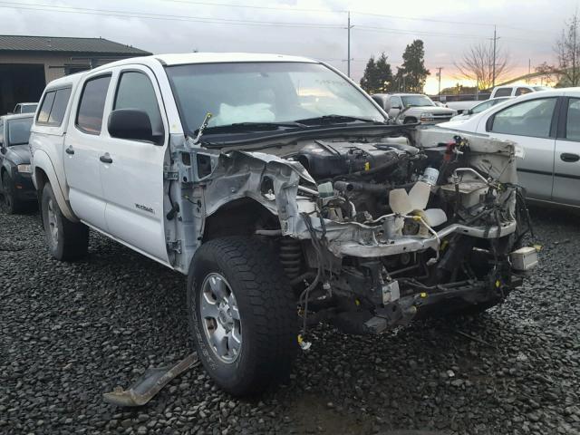 5TELU42N79Z595993 - 2009 TOYOTA TACOMA DOU WHITE photo 1