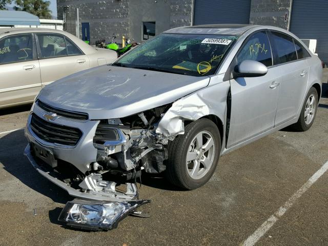 1G1PE5SB6G7224119 - 2016 CHEVROLET CRUZE LIMI SILVER photo 2