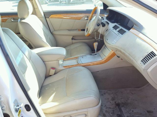 4T1BK36B95U001186 - 2005 TOYOTA AVALON XL WHITE photo 5