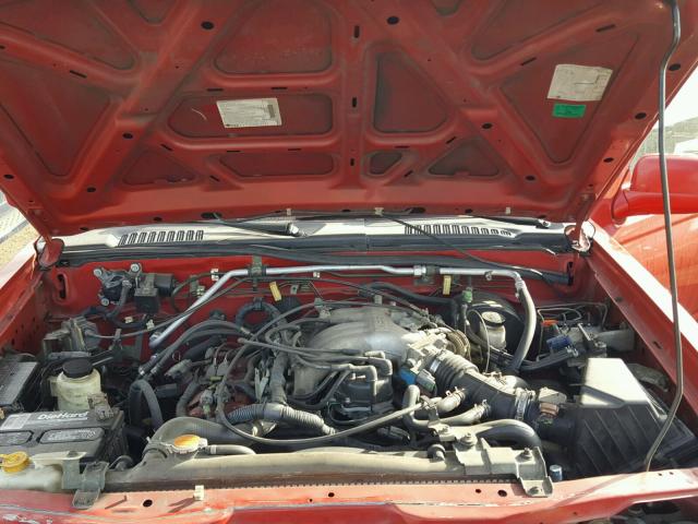 1N6ED27Y91C308184 - 2001 NISSAN FRONTIER C RED photo 7