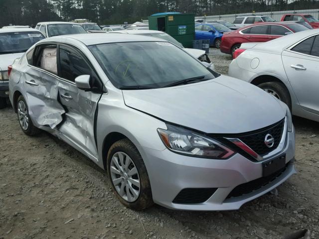 3N1AB7APXHY342207 - 2017 NISSAN SENTRA S SILVER photo 1