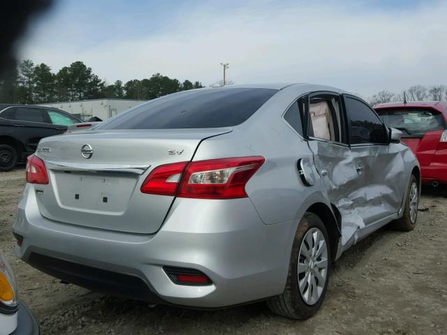 3N1AB7APXHY342207 - 2017 NISSAN SENTRA S SILVER photo 4