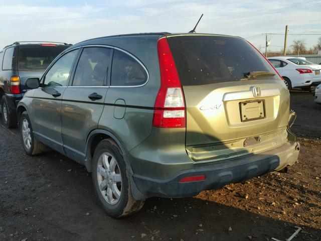 JHLRE48517C013108 - 2007 HONDA CR-V EX GREEN photo 3