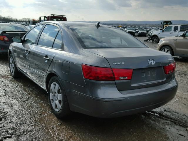 5NPET46C79H440352 - 2009 HYUNDAI SONATA GLS GRAY photo 3