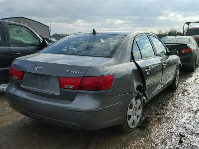 5NPET46C79H440352 - 2009 HYUNDAI SONATA GLS GRAY photo 4