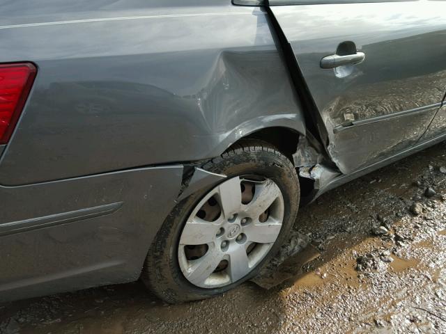 5NPET46C79H440352 - 2009 HYUNDAI SONATA GLS GRAY photo 9