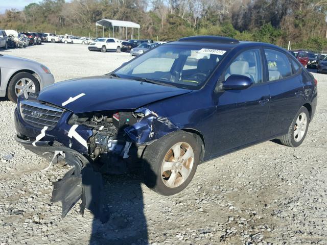 KMHDU46D09U616242 - 2009 HYUNDAI ELANTRA GL BLUE photo 2