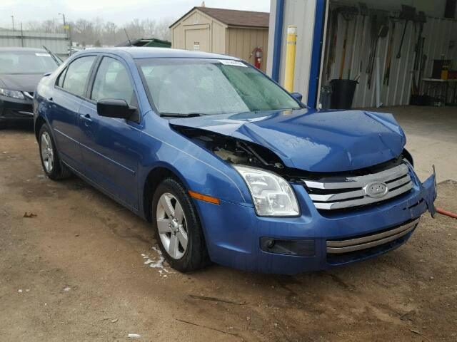 3FAHP07Z59R138932 - 2009 FORD FUSION SE BLUE photo 1