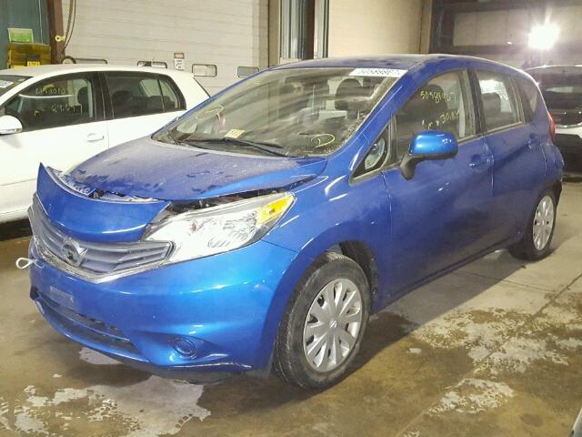 3N1CE2CPXEL410580 - 2014 NISSAN VERSA NOTE BLUE photo 2