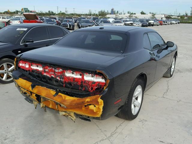 2C3CDYAG2DH742370 - 2013 DODGE CHALLENGER BLACK photo 4