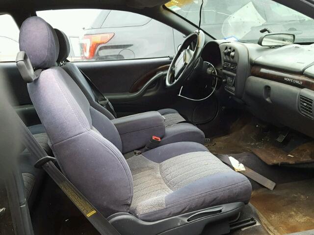 2G1WW12M2X9253697 - 1999 CHEVROLET MONTE CARL შავი ფოტო 5