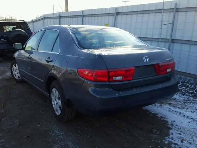 1HGCM56465A128500 - 2005 HONDA ACCORD LX GRAY photo 3