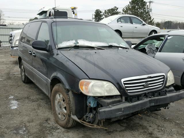 KNDUP131836435230 - 2003 KIA SEDONA EX BLACK photo 1