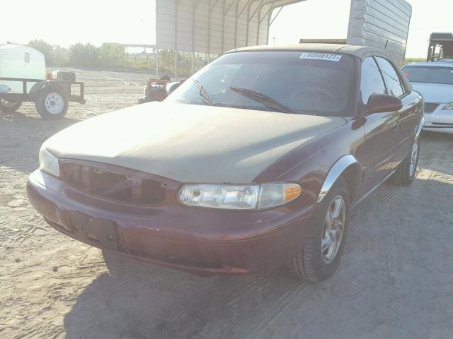 2G4WS52J211189498 - 2001 BUICK CENTURY CU BURGUNDY photo 2