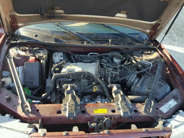 2G4WS52J211189498 - 2001 BUICK CENTURY CU BURGUNDY photo 7