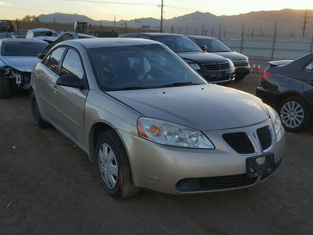 1G2ZF58B874141592 - 2007 PONTIAC G6 VALUE L BEIGE photo 1